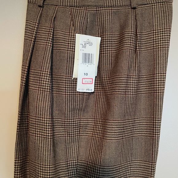 NWT ✨Ralph Lauren Oxfordshire Brown Plaid Pants✨ - Picture 2 of 6